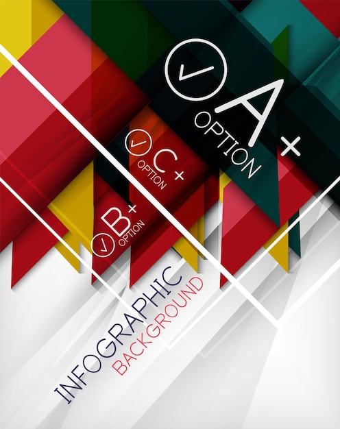 Infographic geometrische vorm abstracte achtergrond