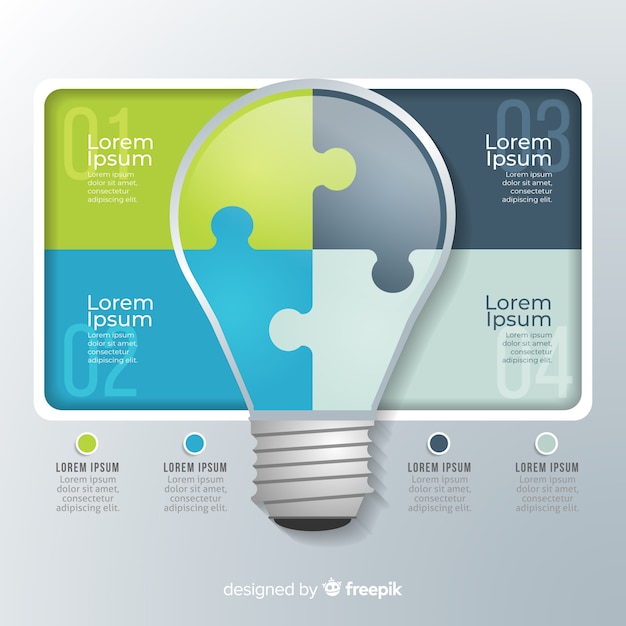 Infographic gloeilamp