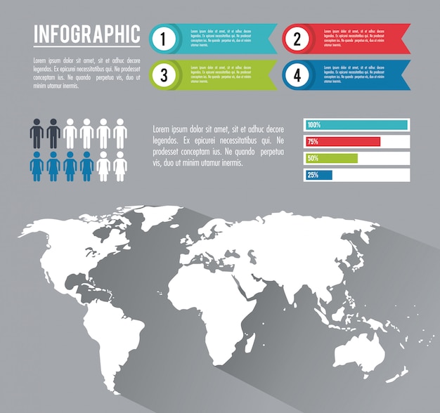 Infographic hele wereld