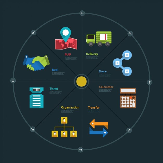 Vector infographic and icon element business connect lifestyle for  layout or graph chart