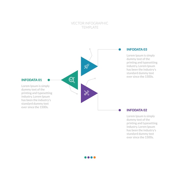 Infographic label design template with icons and 2 options or steps vector template