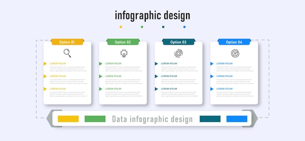 Infographic labelontwerp voor business concept sjabloon tijdlijn met 4 stappen