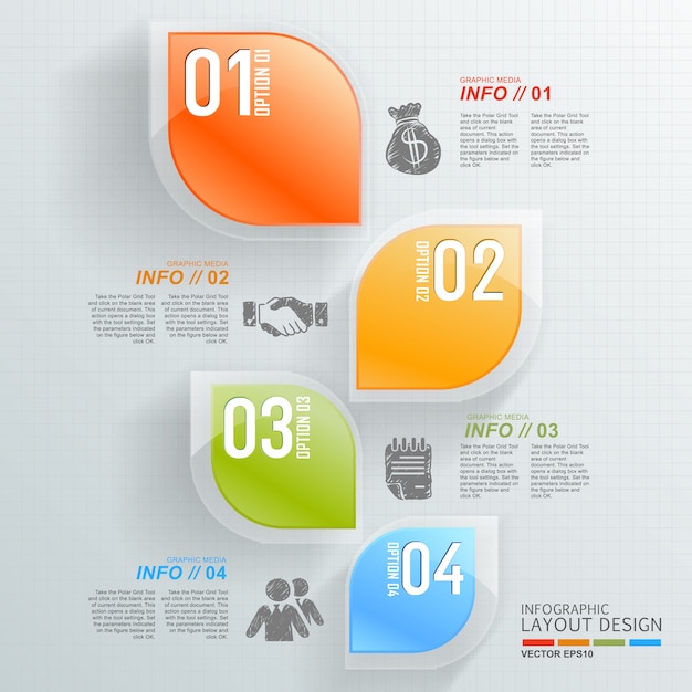 Fondo di progettazione di layout infografica