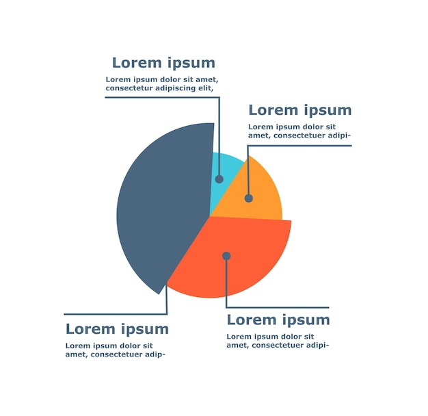 Vector infographic met diagram