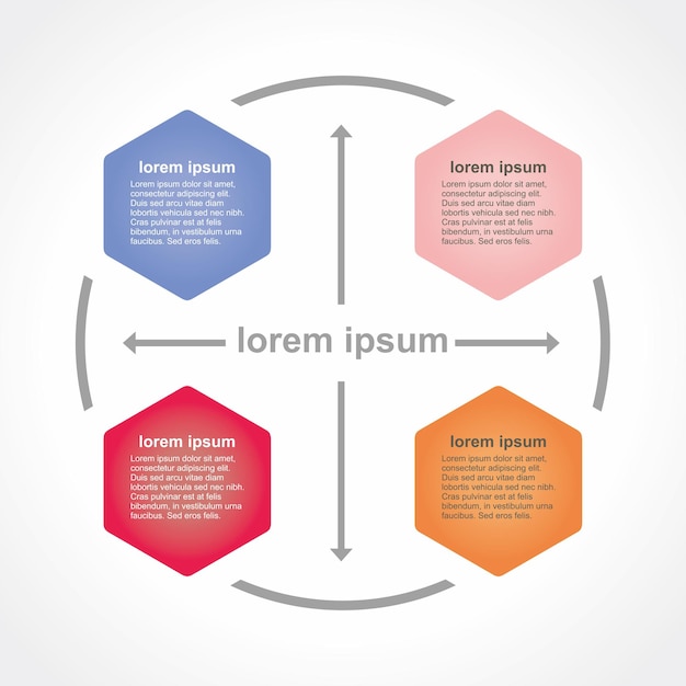 infographic number color step presentation