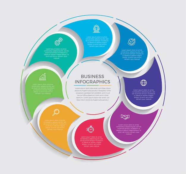 Infographic ontwerp en marketing pictogrammen. bedrijfsconcept met 10 opties, stappen of processen.