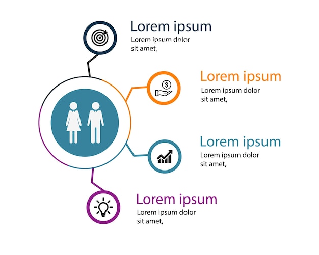 Vector infographic ontwerp