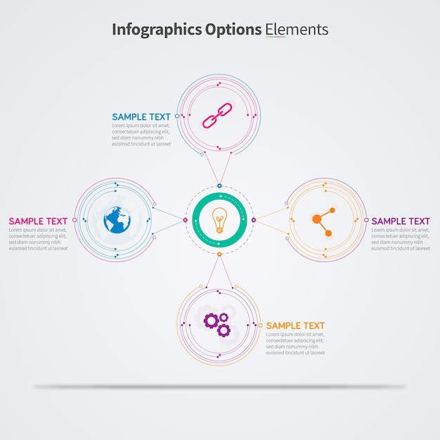 Infographic ontwerpelementen