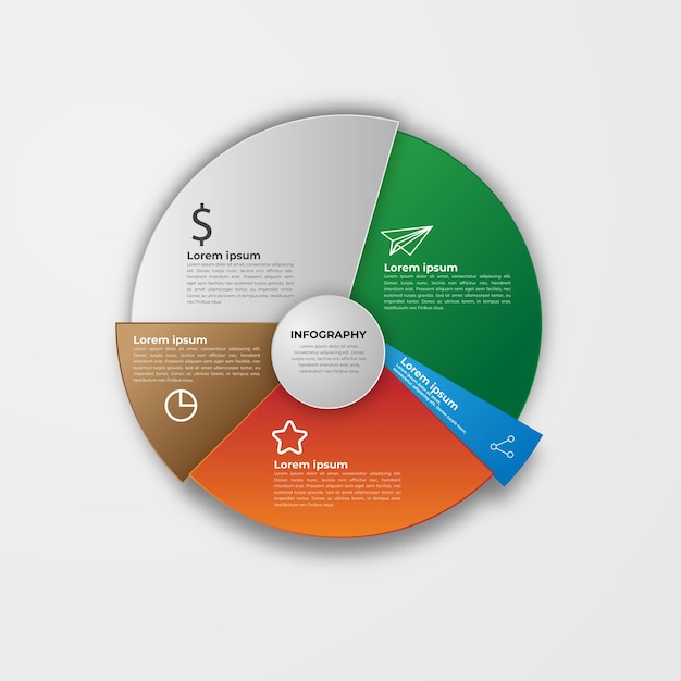 Infographic ontwerpsjabloon met plaats voor uw gegevens