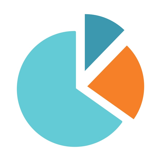 Infographic pie chart element vector illustration