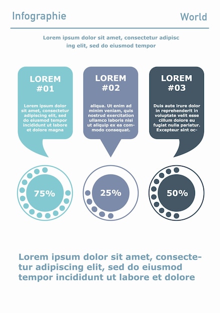 Vector infographic poster or banner