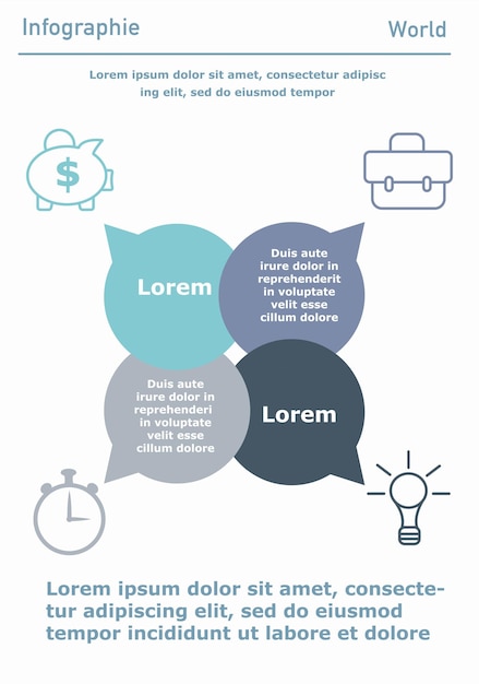 ベクトル インフォグラフィックポスターまたはバナー