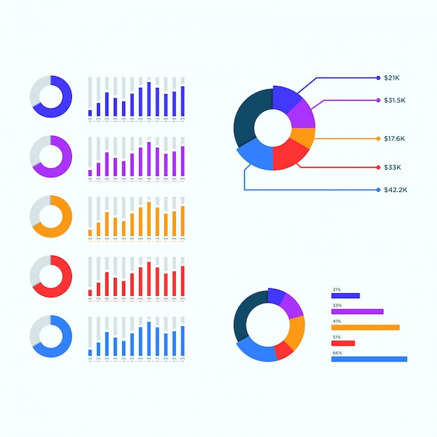 Infographic presentatie zakelijke sjabloon