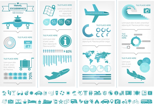 Infographic reis sjabloon.