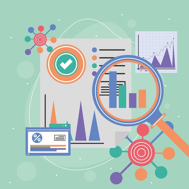 Infographic report diagram