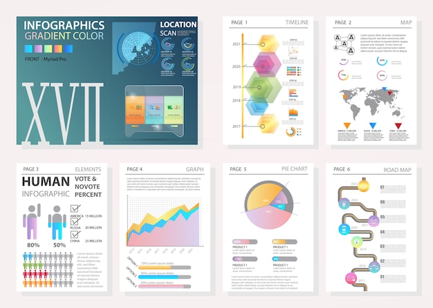 Infographic set