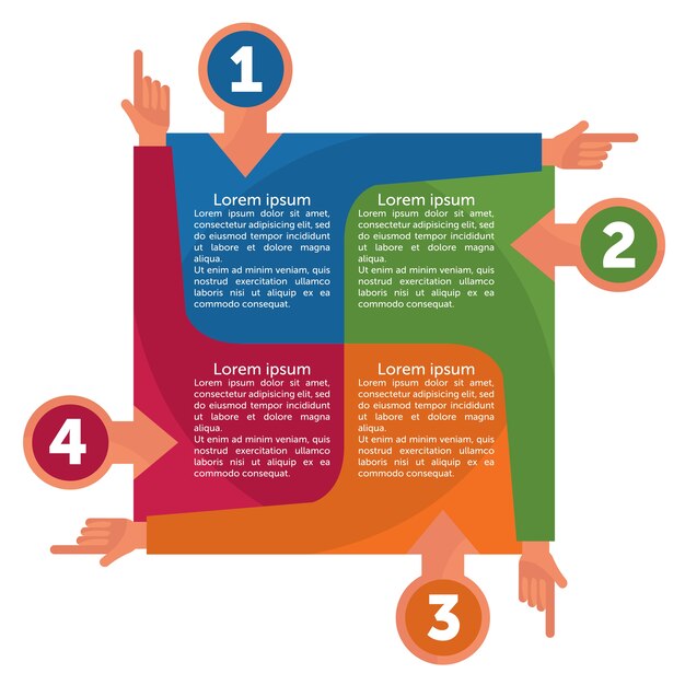Infographic sjablonen voor het bedrijfsleven
