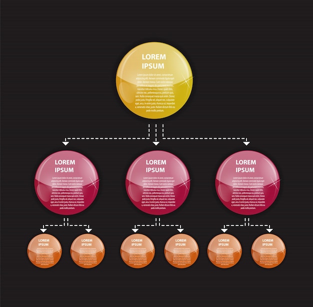 Infographic sjablonen voor zakelijke vectorillustratie. EPS10