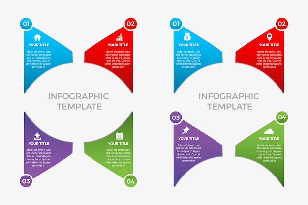 Infographic sjabloon bedrijfsconcept diagram