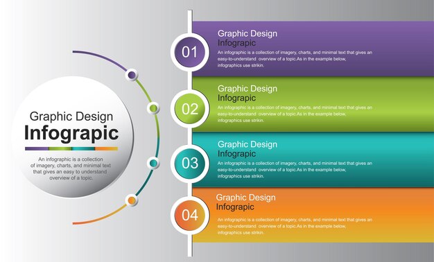 Infographic sjabloon met opties en kleurrijke pictogrammen vector stock illustratie spanje infographic