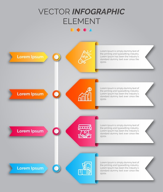 Infographic sjabloon met pictogram