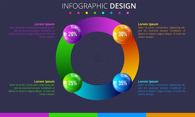 Infographic sjabloon met plaats voor uw gegevens