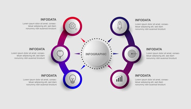 Infographic sjabloon vectorelement.