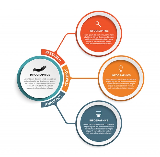 Infographic sjabloon voor informatie