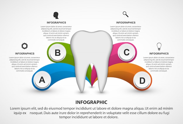 Infographic-sjabloon voor informatieboekje.