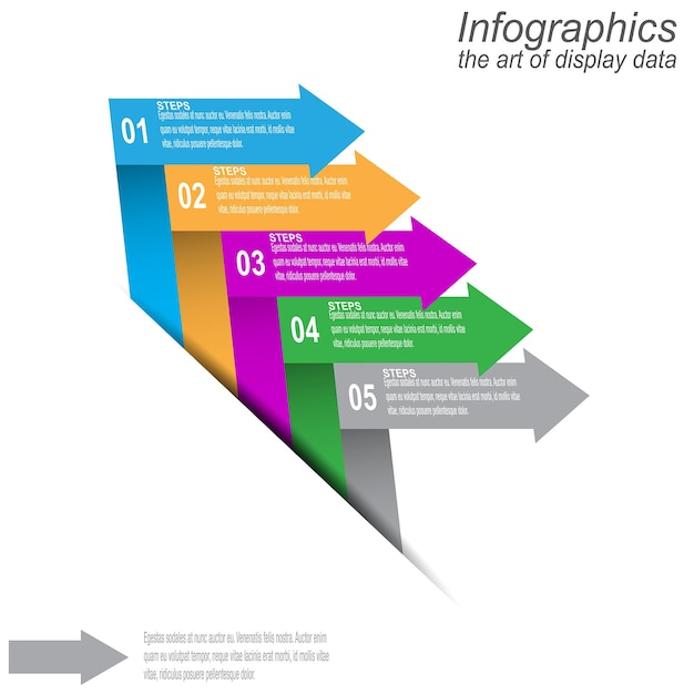 Infographic-sjabloon voor moderne datavisualisatie en rangschikking