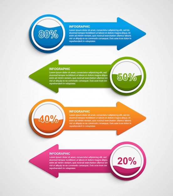 Infographic sjabloon voor presentaties