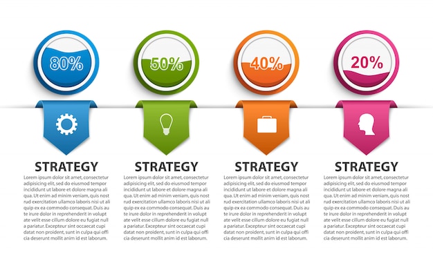 Infographic sjabloon voor presentaties