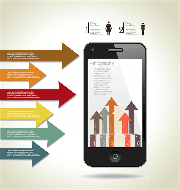 Vector infographic sjabloonontwerp