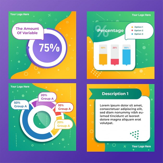 Infographic 소셜 미디어 게시물