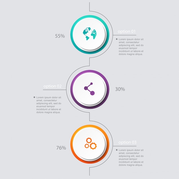 Infographic stappen illustratie