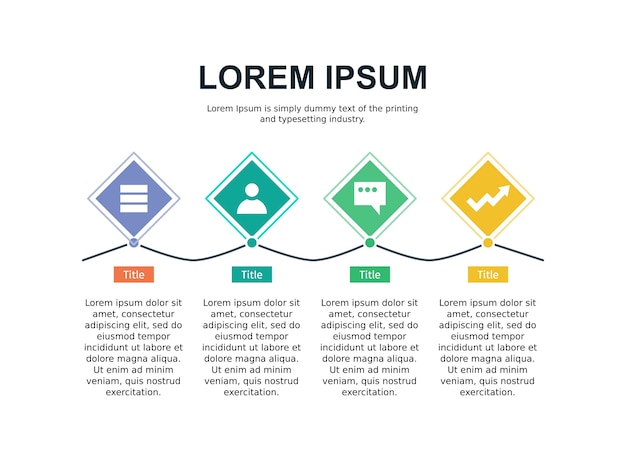 Modello di presentazione di infografica e statistiche