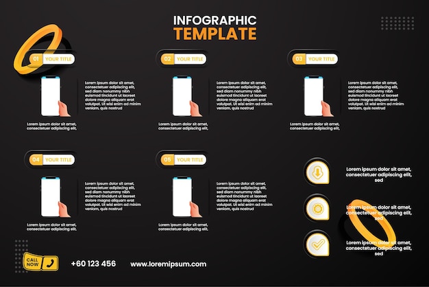 Infographic step by step form login