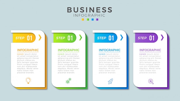 Infografica passi modello di business