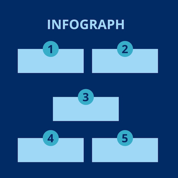 Infographic steps poster design