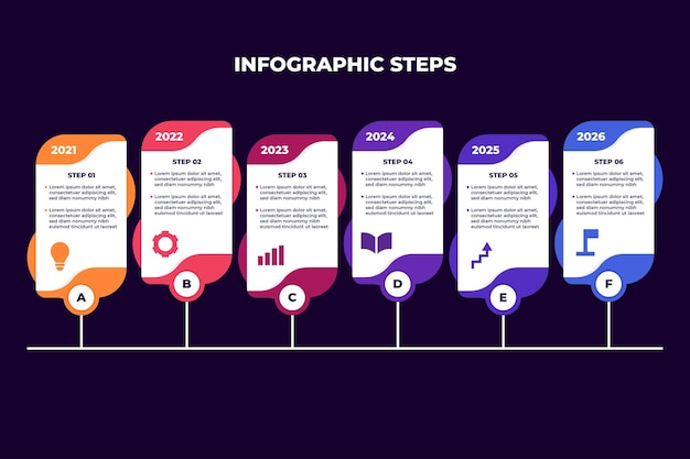 Infographic Steps Presentation Template