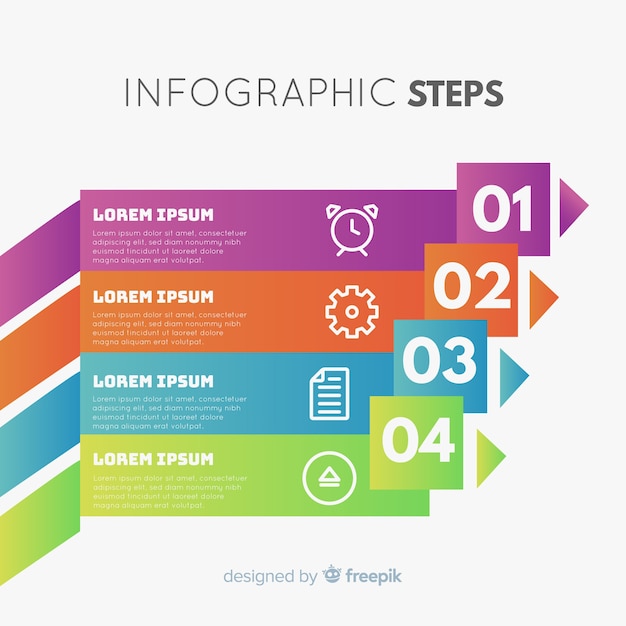 Infographic steps