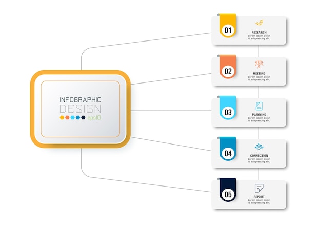 Infographic template business concept with diagram