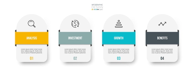 Vector infographic template business concept with option