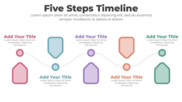 Infographic template for business timeline presentation