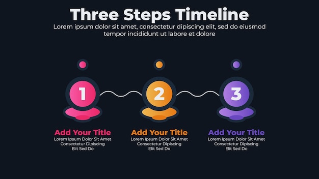 Vector infographic template for business timeline presentation