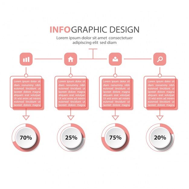 Infographic template design. Business presentation