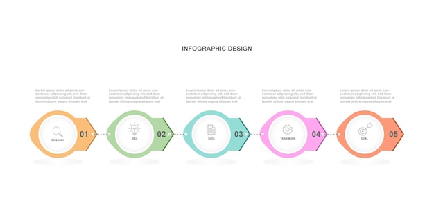 Vector infographic template design business