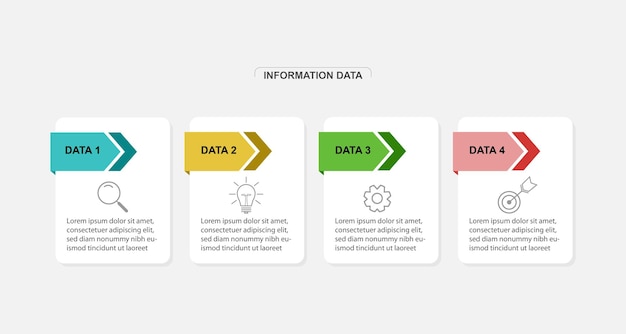 Infographic template design vector