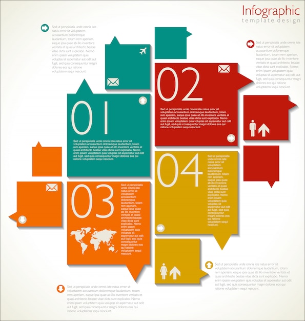 Modello di progettazione infografica