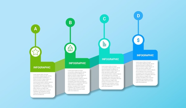 Vector infographic template design